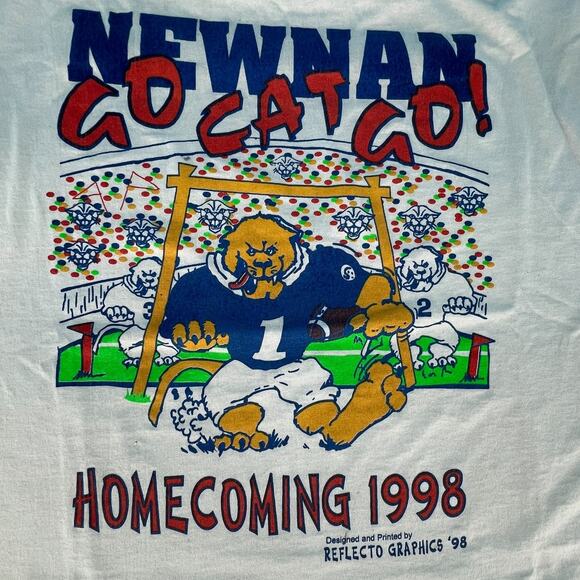 Newnan High School Homecoming 1998 Tee Shirt Top Print Front & Back Size XL - Picture 2 of 12